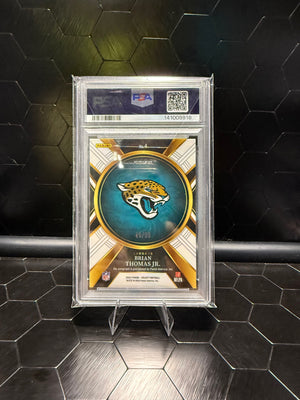 2023 Panini Prizm #4 Brian Thomas Jr. '24 XRC Mystery Auto /99 PSA 10