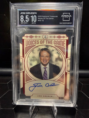 2025 Panini NT Jon Gruden Voices of the Game Auto #VG-JG AC 8.5 Auto 10