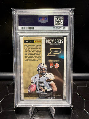 2015 Panini Prizm Coll. DP Drew Brees #20 Stained Glass PSA 10