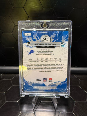 2025 Topps Resurgence Amon-Ra St. Brown #32 Bronze Surge Refractor /5