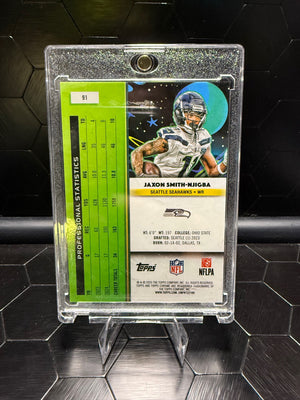 2025 Topps Cosmic Chrome Jaxon Smith-Njigba #91 Aqua Equinox /25