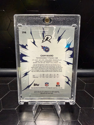 2025 Topps Resurgence Cam Ward #194 RC Rookie Signature Auto