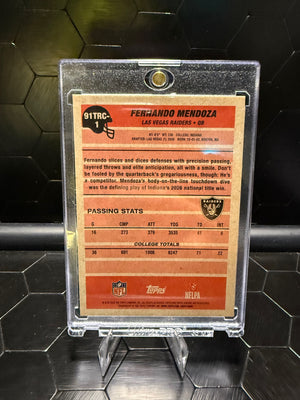 2026 Topps Flagship Fernando Mendoza #91TRC-1 35th Anniversary RC