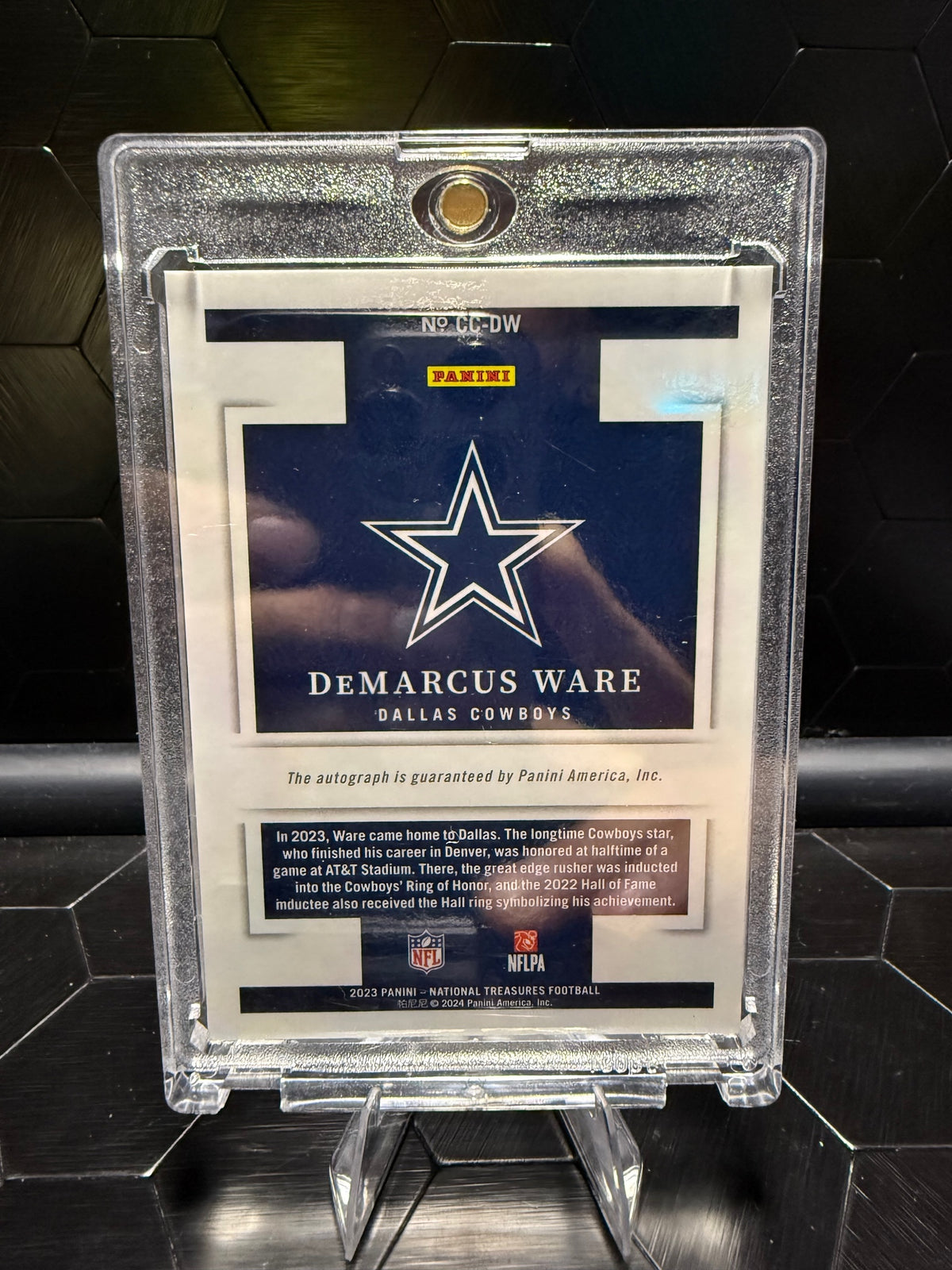 2023 National Treasures DeMarcus Ware Canton Calligraphy Auto /99 #CC-DW