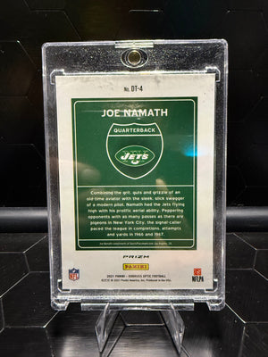 2021 Donruss Optic Joe Namath #DT-4 Downtown Prizm Jets