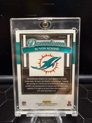 2025 Donruss Optic De'Von Achane #10 Downtown Prizm
