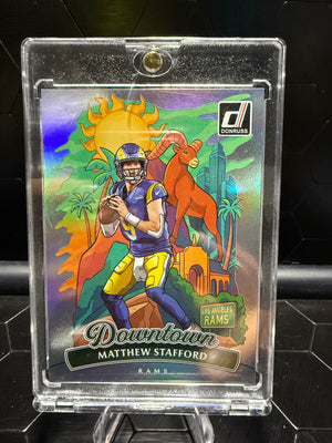 2025 Donruss Matthew Stafford #6 Downtown! Rams