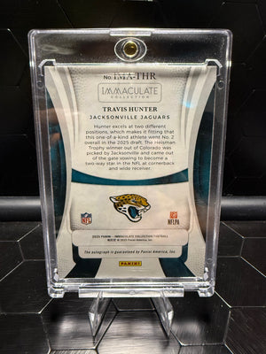 2025 Immaculate Travis Hunter #IMA-THR Moments Auto RC 43/49