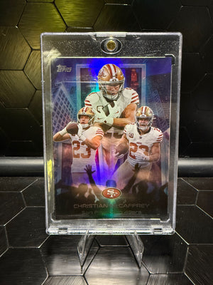2026 Topps Flagship Christian McCaffrey #BM-19 Billboard Material
