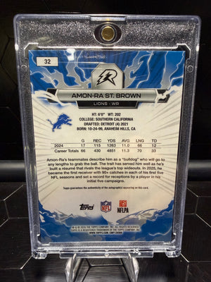 2025 Topps Resurgence Amon-Ra St. Brown #32 Autograph