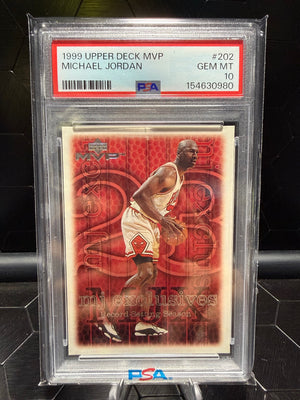 1999-00 Upper Deck MVP #202 Michael Jordan PSA 10