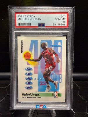 1991-92 SkyBox #307 Michael Jordan PSA 10