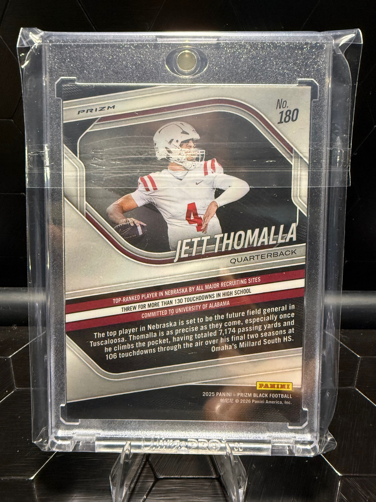 2025 Panini Prizm Black Jett Thomalla #180 Gold Prizm /10