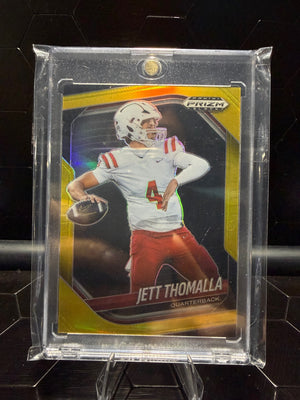 2025 Panini Prizm Black Jett Thomalla #180 Gold Prizm /10
