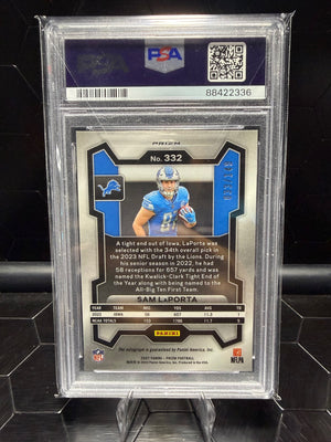 2023 Panini Prizm #332 Sam LaPorta Autograph /149 PSA 10