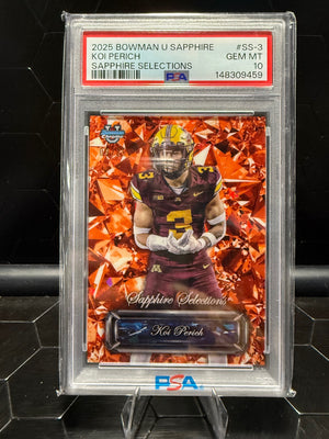 2025 Bowman U Sapphire Koi Perich Sapphire Selections #SS-3 /25 PSA 10