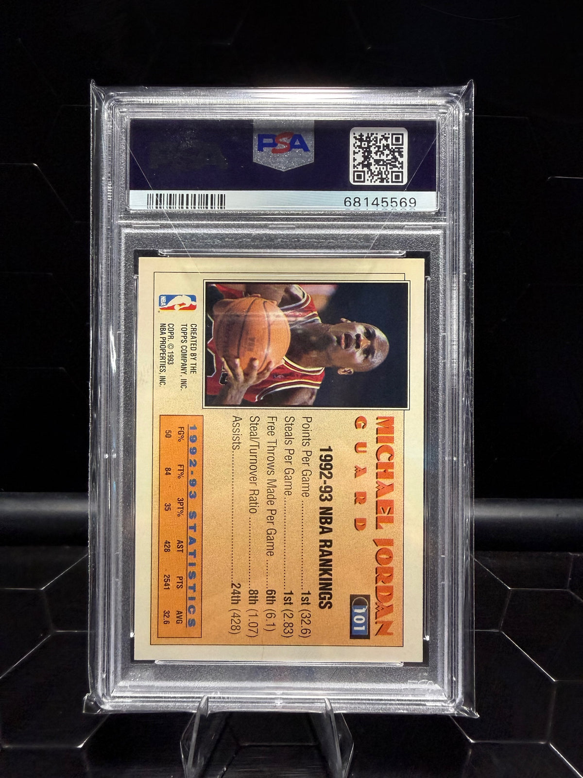 1993-94 Topps Gold Michael Jordan #101 PSA 9