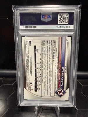 2025 Bowman Chrome Dylan Crews #CRA-DC Blue Refractor Auto /150 PSA 10