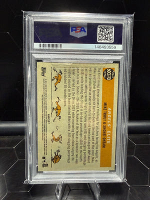2020 Topps Archives Mike Trout / Shohei Ohtani #60CC-TO 1960 Combo Cards PSA 10