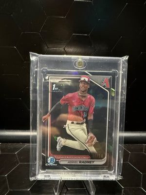 2024 Bowman Chrome Adriel Radney #BCP-191 Black Refractor 1st Bowman /10
