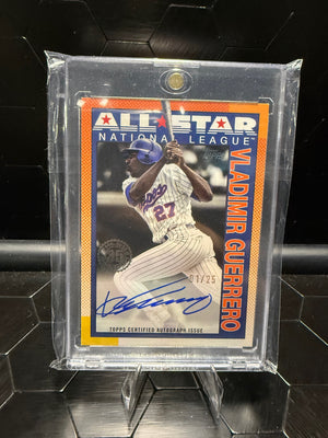 2025 Topps Series 2 Vladimir Guerrero #90AS-VG 1990 All-Star Auto Orange /25