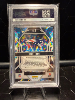 2024 Panini Prizm Drake Maye #2 Prizmatic Green Prizm RC PSA 10