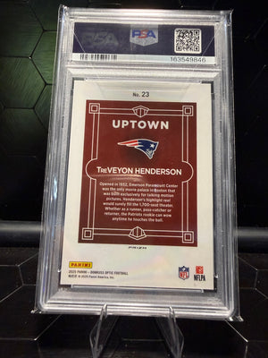 2025 Donruss Optic TreVeyon Henderson #23 Uptown RC PSA 10