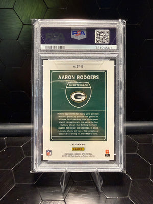 2021 Donruss Optic Aaron Rodgers #DT-15 Downtown PSA 9