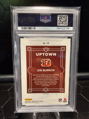 2025 Donruss Optic Joe Burrow #12 Uptown PSA 10