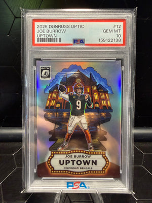 2025 Donruss Optic Joe Burrow #12 Uptown PSA 10