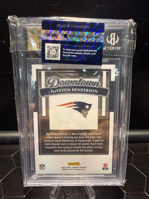 2025 Donruss TreVeyon Henderson #15 Horizontal Downtown RC BGS 9.5