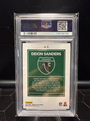 2024 Donruss Optic Deion Sanders #5 Downtown Legends PSA 9