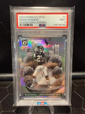 2024 Donruss Optic Deion Sanders #5 Downtown Legends PSA 9