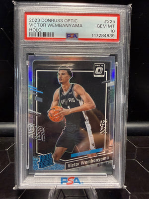 2023-24 Donruss Optic #225 Victor Wembanyama Holo PSA 10