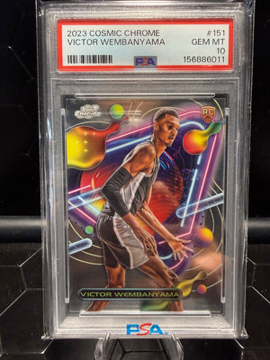 2023 Topps Cosmic Chrome Victor Wembanyama #151 RC PSA 10