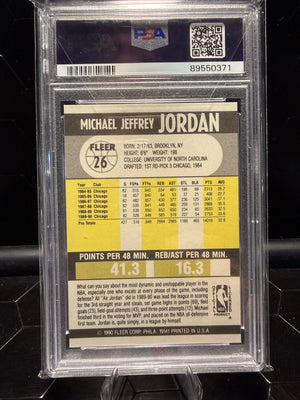 1990 Fleer Michael Jordan #26 PSA 10