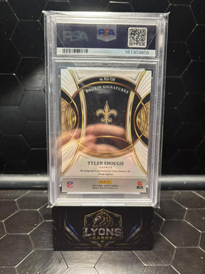 2025 Panini Select #RSI-TSH Tyler Shough Rookie Signatures Prizm PSA 10