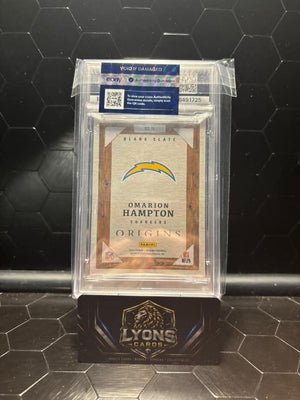 2025 Panini Origins #14 Omarion Hampton Blank Slate RC PSA 10