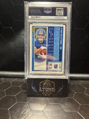 2025 Donruss Optic #228 Cam Skattebo Purple Scope PSA 9