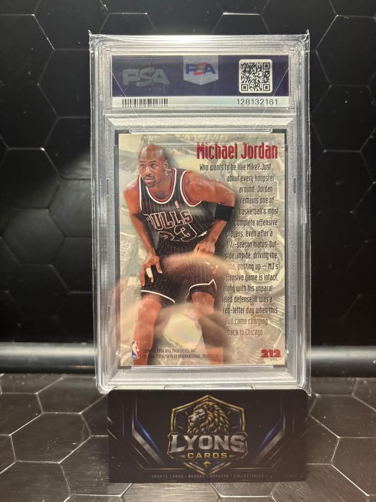 1995 Fleer Metal Michael Jordan #212 PSA 8