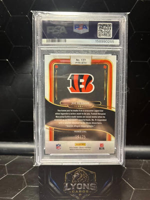 2024 Select Joe Burrow #127 Tie-Dye Shock Prizm /25 PSA 10