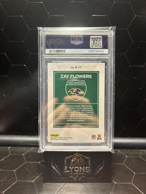 2023 Panini Donruss Optic Zay Flowers #D-17 Downtown! RC PSA 9