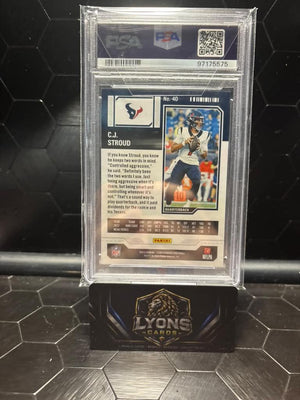 2023 Panini Contenders #40 C.J. Stroud Season Ticket PSA 9