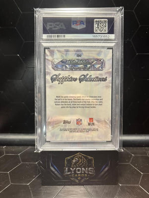 2025 Topps Sapphire #SS-8 Malik Nabers Sapphire Selections Orange /25 PSA 10