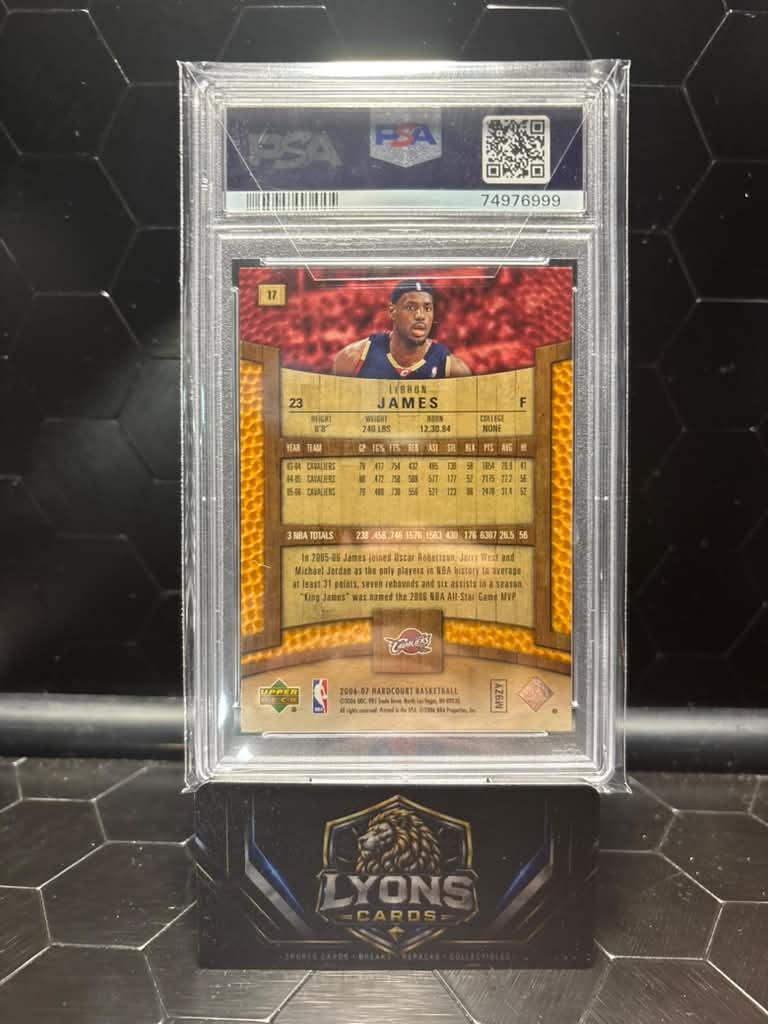 2006-07 Upper Deck Hardcourt LeBron James #17 PSA 10