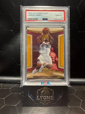 2006-07 Upper Deck Hardcourt LeBron James #17 PSA 10