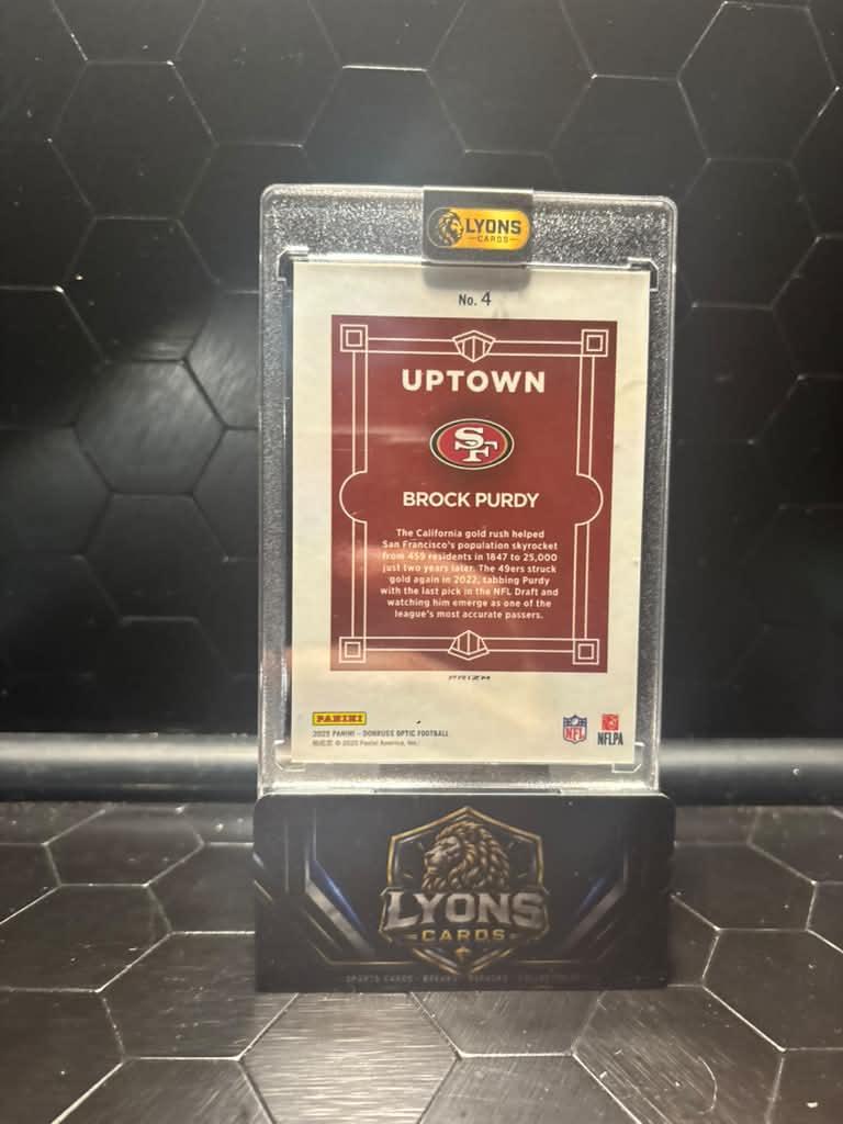 2025 Donruss Optic #4 Brock Purdy Uptown