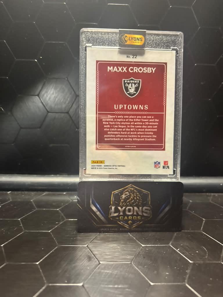 2024 Panini Donruss Optic Maxx Crosby #22 Uptowns SSP