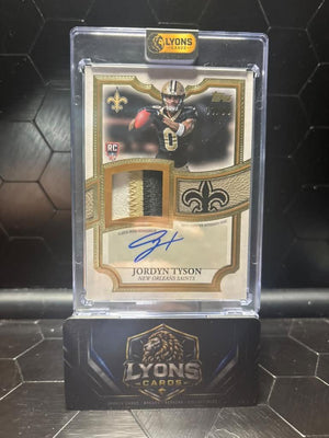 2026 Topps Flagship #ARP-JT Jordyn Tyson Autograph Rookie Patch /99
