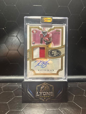 2026 Topps Flagship #ARP-KBL Kaelon Black Autograph Rookie Patch /99